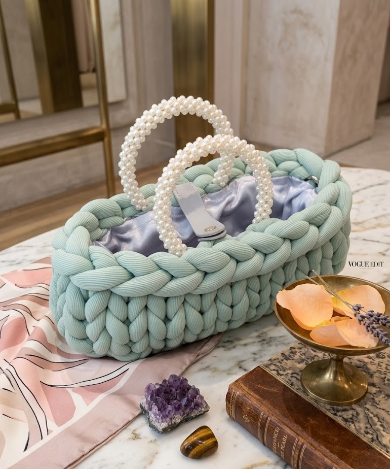 ##L'Eclat di Menta – Borsa Baguette Bijou##